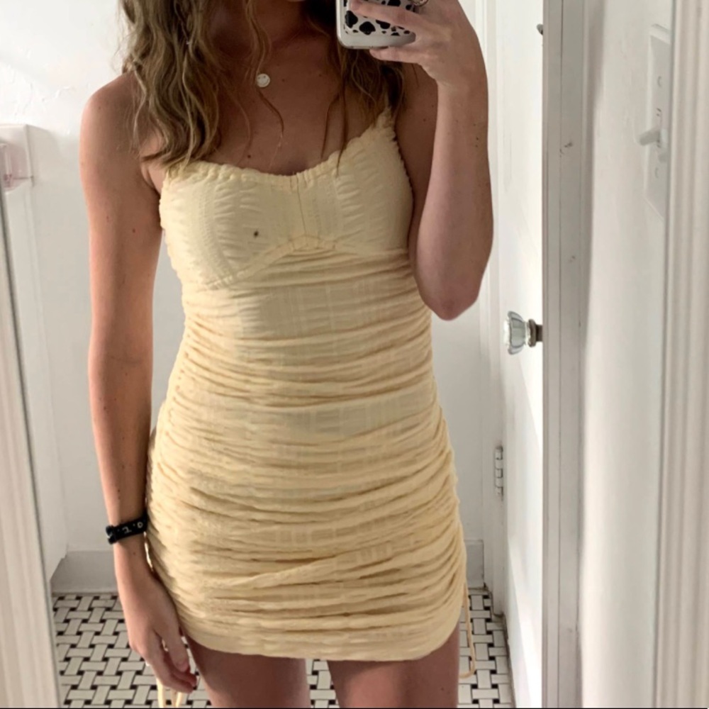 Tell mini dress